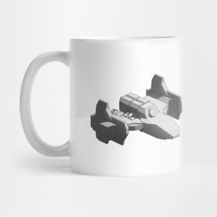 Spaceship Art Mug